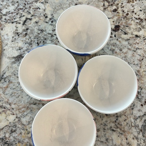 Multicolored floral ceramic Pier 1 bowl set - Picture 5 of 6